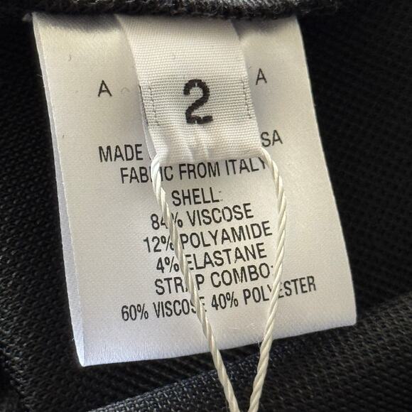 AREA Asymmetrical Crystal Halter Mini Dress Black Size 2 NWT - Picture 9 of 11